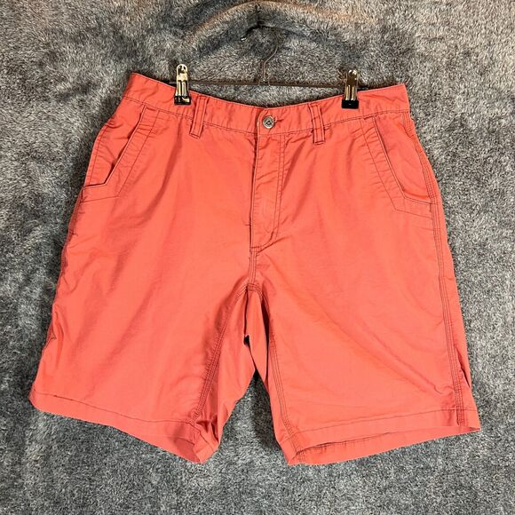 Mountain Khakis Shorts Mens 32 Khaki Red Relaxed Fit 10" Inseam Hiking Outdoors - Picture 1 of 8